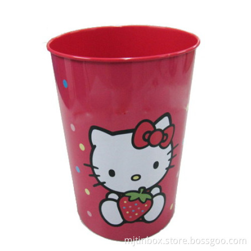 tin trash can, tin trash bins, printed litter bins, dustbins, storage bin, storage can